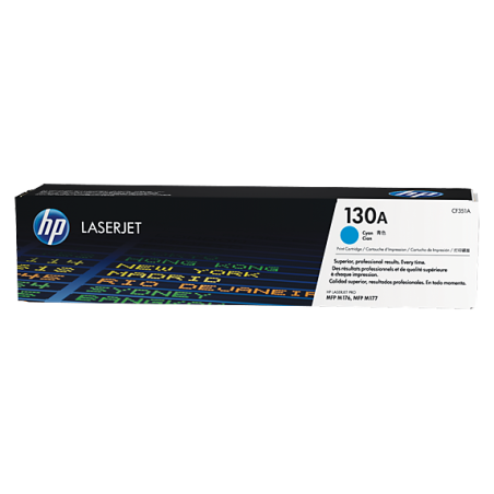 HP 130A CYAN LASERJET TONER CARTRIDGE-M153/M176/M177