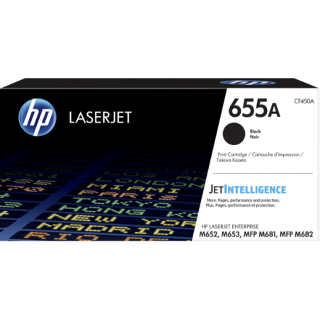 HP 655A BLACK ORIGINAL LASERJET TONER CARTRIDGE