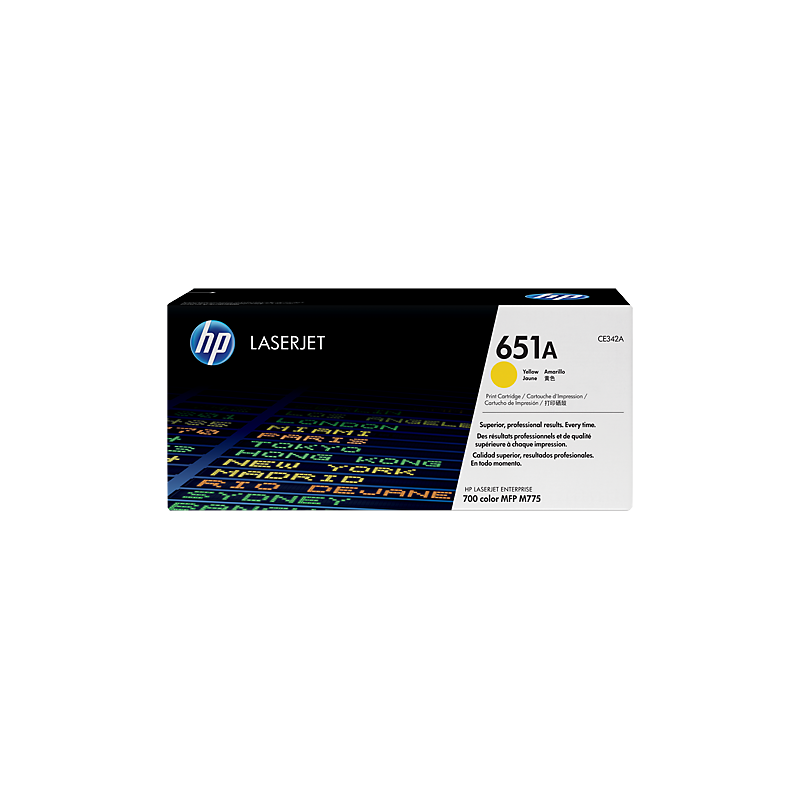 HP 651A LJ M775 YELLOW TONER CARTRIDGE YIELD 16K PAGES