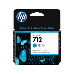 HP 712 29ML CYAN DESIGNJET INK CARTRIDGE FOR T230/T250/T650/STUDIO