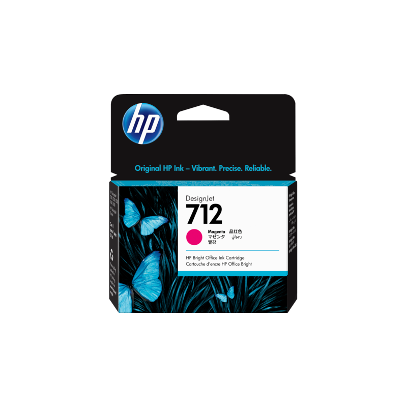 HP 712 29ML MAGENTA DESIGNJET INK CARTRIDGE FOR T230/T250/T650/STUDIO