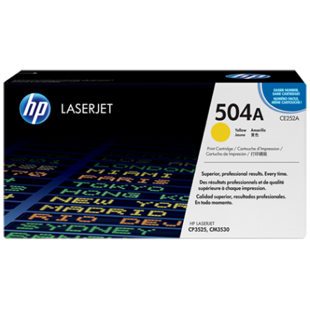HP CE252A YELLOW TONER 7000 PAGE YIELD FOR CP3520 CM3530