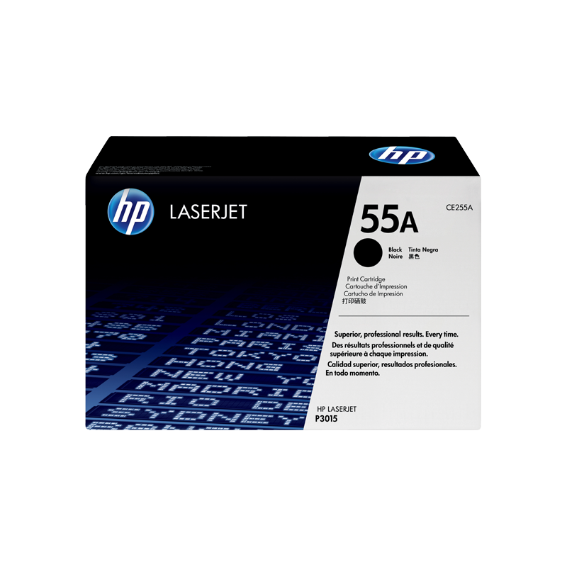 HP 55A BLACK TONER 6000 PAGE YIELD FOR LJ P3015
