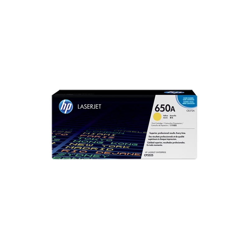 HP 650A YELLOW TONER 15000 PAGE YIELD FOR CLJ CP5520