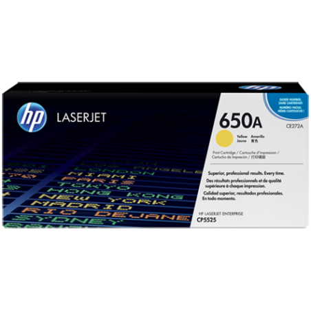 HP 650A YELLOW TONER 15000 PAGE YIELD FOR CLJ CP5520