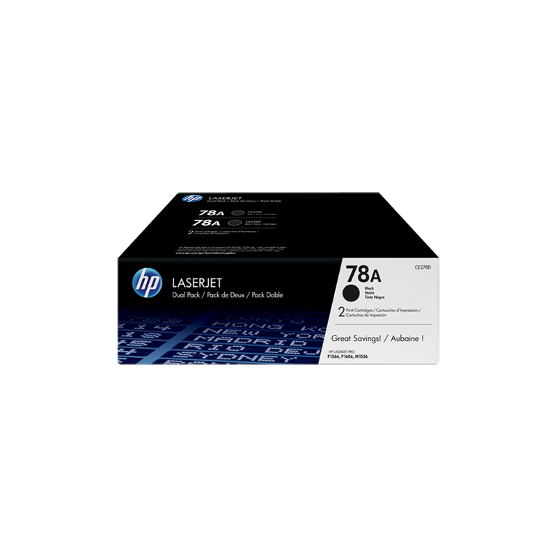 HP 78A BLK DUAL PACK LJ TONER CARTRIDGE