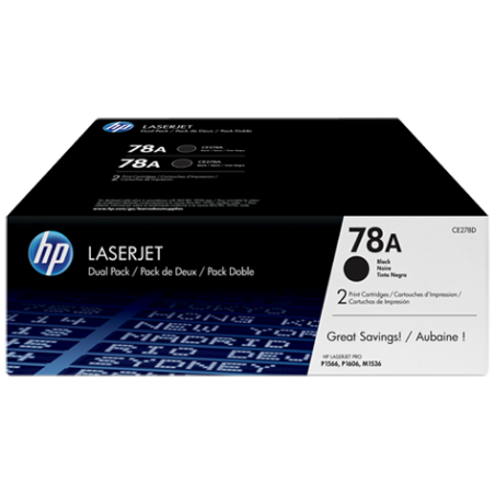 HP 78A BLK DUAL PACK LJ TONER CARTRIDGE