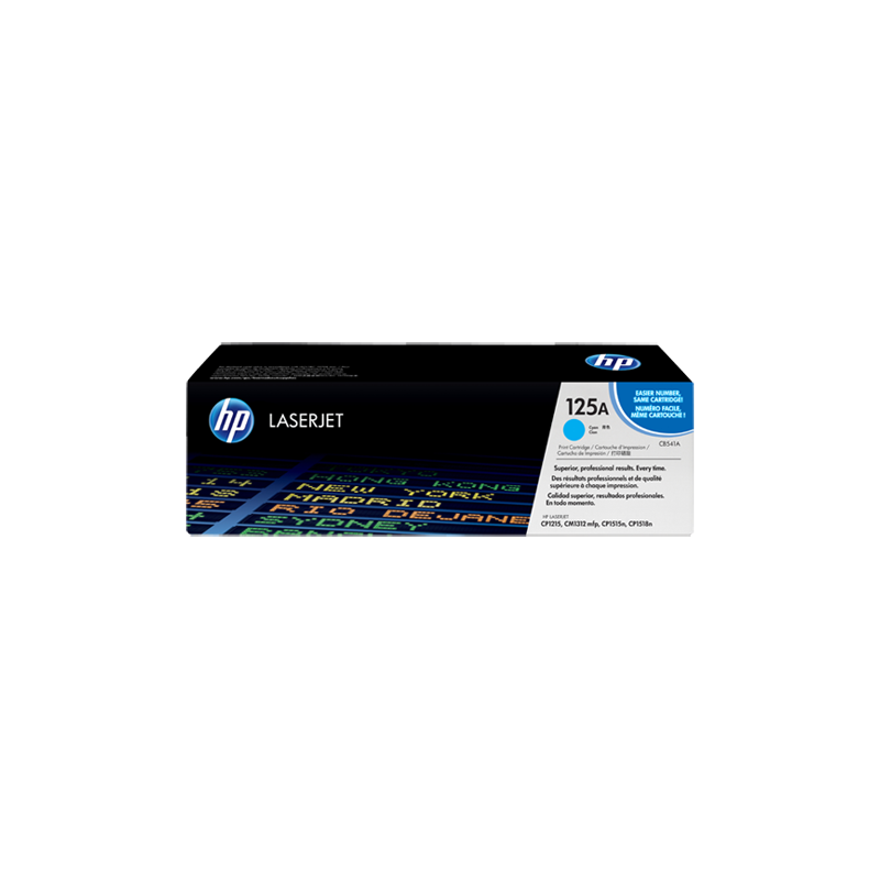 HP 125A CYAN TONER 1400 PAGE YIELD FOR CLJ CM1312 CP15XX