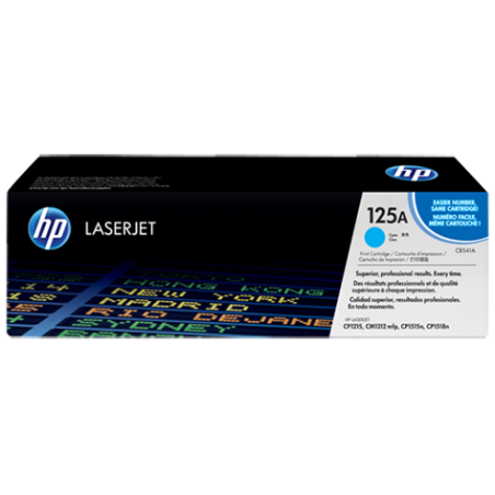 HP 125A CYAN TONER 1400 PAGE YIELD FOR CLJ CM1312 CP15XX