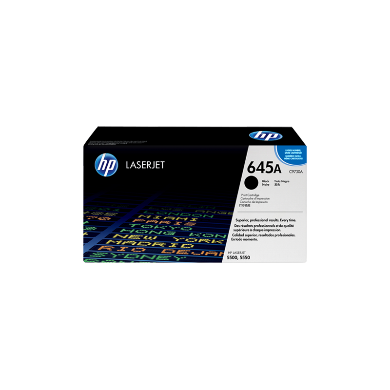 HP 645A BLACK TONER 13000 PAGE YIELD FOR CLJ 5500 5550