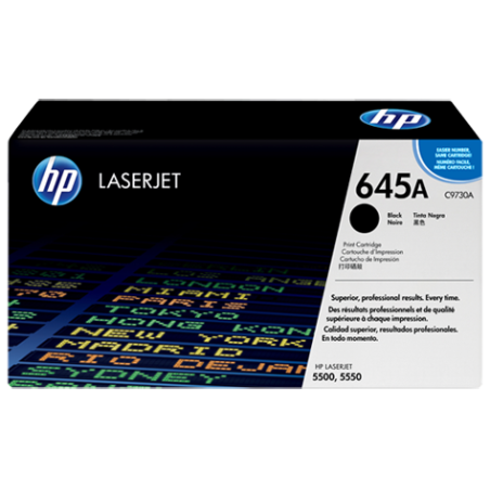 HP 645A BLACK TONER 13000 PAGE YIELD FOR CLJ 5500 5550