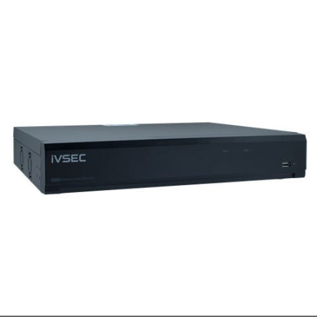 IVSEC NR6644EX NVR, 64 CHANNELS, 2 GIGABIT PORTS, 4 BAYS, H265, 4K HDMI, ADV IVSNR6644EX
