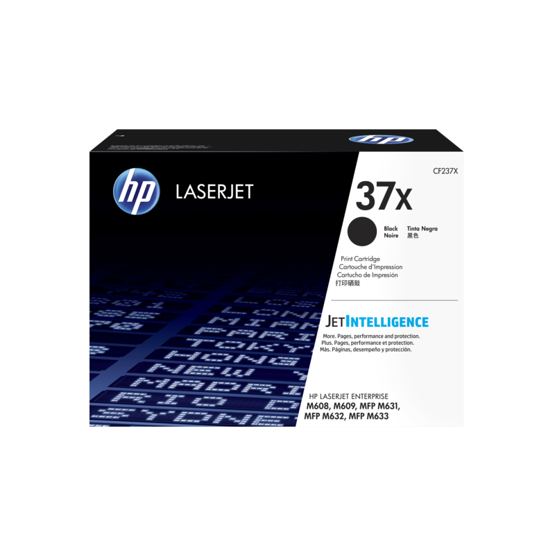 HP 37X HIGH YIELD BLACK ORIGINAL LASERJET TONER CARTRIDGE