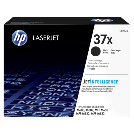 HP 37X HIGH YIELD BLACK ORIGINAL LASERJET TONER CARTRIDGE