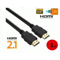 HIGH QUALITY HDMI 2.1 1M Cable Ultra-HD (UHD) 8K  48Gbs with Audio & Ethernet Support
