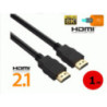 HIGH QUALITY HDMI 2.1 1M Cable Ultra-HD (UHD) 8K  48Gbs with Audio & Ethernet Support