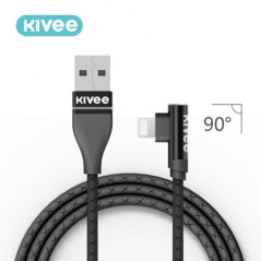 KIVEE CG011 Angle iPhone 8-pin Charging Cable 1M Black