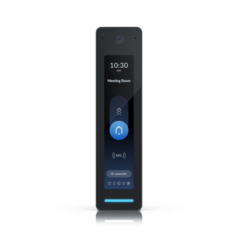 Ubiquiti UniFi Access Reader G2 Professional (BLACK), 2-Way Intercom, Unlock Via NFC or Unifi Identity, IP55 Weather Resistance,