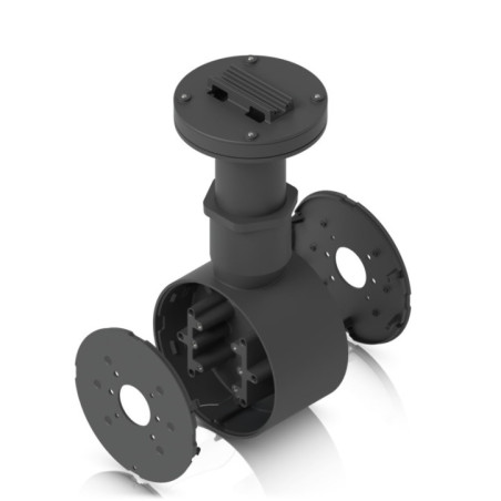 Ubiquiti Camera Dual Mount,Black,Tamper-resistant,Back-to-back,2 Bullet/Dome/Turret,Sup Surface/Pole/Pendant Instal,1 1/2' NPS T