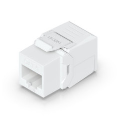 Ubiquiti Cat6 Keystone Jack, 12-Pack, White, Toolless Keystone For Terminating A Cat6 Ethernet Jack Without The Use Of A Punch-D
