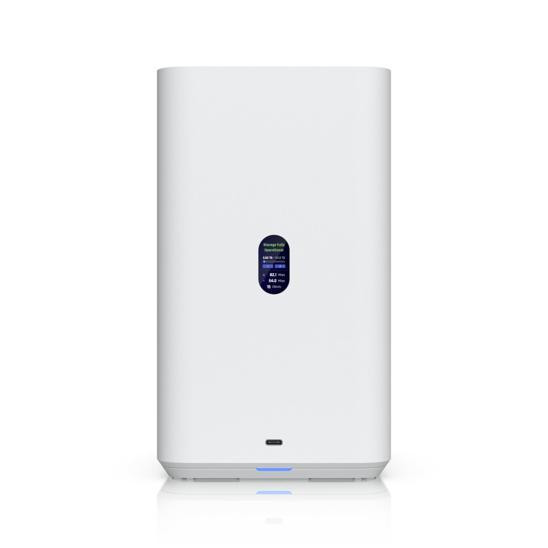 Ubiquiti UNAS 2, White, UniFi Network Attached Storage (2) 3.5' HDD Bays, 2.5 GbE Networking, USB-C Connectivity, Included PoE++