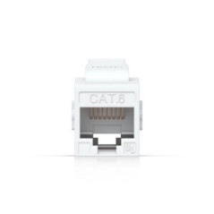 Ubiquiti Cat6 Keystone Coupler, 12-Pack, White, Pass-Through Cat6 Keystone Coupler For Connecting Pre-Terminated Ethernet Cables
