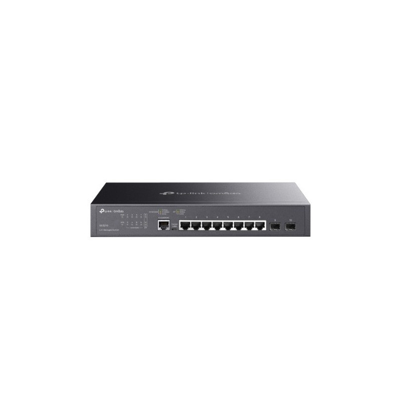 TP-Link JetStreamâ„¢ 8-Port Gigabit L2+ Managed 1U Switch, 8Ã— Gigabit RJ45 Ports, 2Ã— Gigabit SFP Slots, RJ45/Micro-USB Console