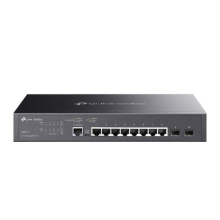 TP-Link JetStreamâ„¢ 8-Port Gigabit L2+ Managed 1U Switch, 8Ã— Gigabit RJ45 Ports, 2Ã— Gigabit SFP Slots, RJ45/Micro-USB Console
