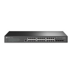 TP-Link JetStreamâ„¢ 24-Port Gigabit L2+ Managed 1U Switch, 24Ã— Gigabit RJ45 Ports, 4Ã— Gigabit SFP Slots, RJ45/Micro-USB Conso
