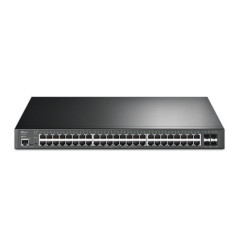 TP-Link JetStreamâ„¢ 48-Port Gigabit and 4-Port 10GE SFP+ L2+ Managed Switch with 48-Port PoE+, RJ45/Micro-USB Console Port, 5-Y