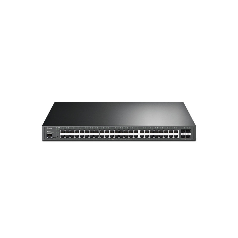 TP-Link JetStreamâ„¢ 48-Port Gigabit and 4-Port 10GE SFP+ L2+ Managed Switch with 48-Port PoE+, RJ45/Micro-USB Console Port, 5-Y