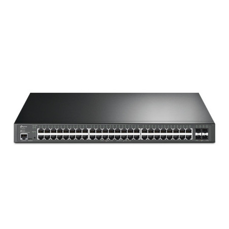 TP-Link JetStreamâ„¢ 48-Port Gigabit and 4-Port 10GE SFP+ L2+ Managed Switch with 48-Port PoE+, RJ45/Micro-USB Console Port, 5-Y