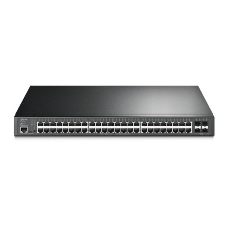 TP-Link JetStreamâ„¢ 52-Port Gigabit L2+ Managed Switch with 48-Port PoE+, 48Ã— Gigabit PoE+ Ports, 4Ã— Gigabit SFP Slots, RJ45/