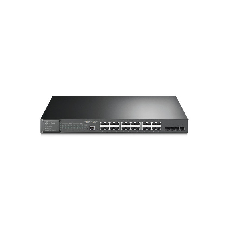 TP-Link JetStream (SG3428MP) 28-Port Gigabit L2+ Managed Switch with 24-Port PoE+, RJ45/Micro-USB Console Port, 5-Year WTY