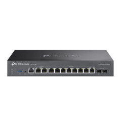 Omada Multi-Gigabit VPN Router
PORT: 2× 2.5G WAN/LAN RJ45 Port, 2× Gigabit SFP WAN/LAN Port, 8× Gigabit WAN/LAN RJ45 Ports, 1× U