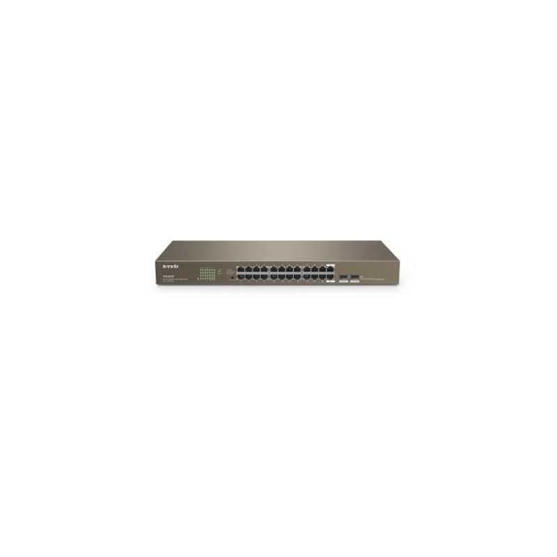 TENDA (TEG1024F) 24-Port Gigabit Unmanaged Switch with 2 SFP Slots
