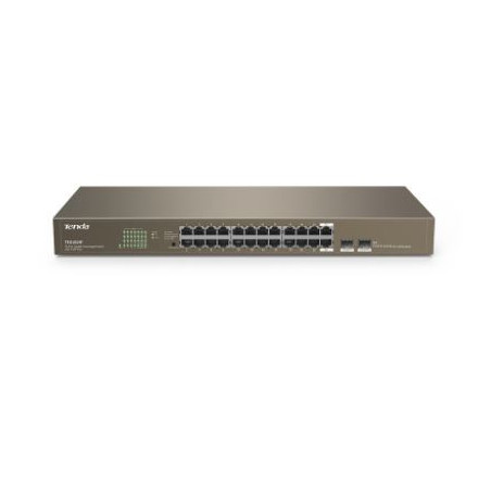 TENDA (TEG1024F) 24-Port Gigabit Unmanaged Switch with 2 SFP Slots