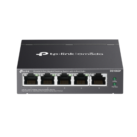 Omada 5-Port Gigabit Desktop Switch with  4-Port PoE+