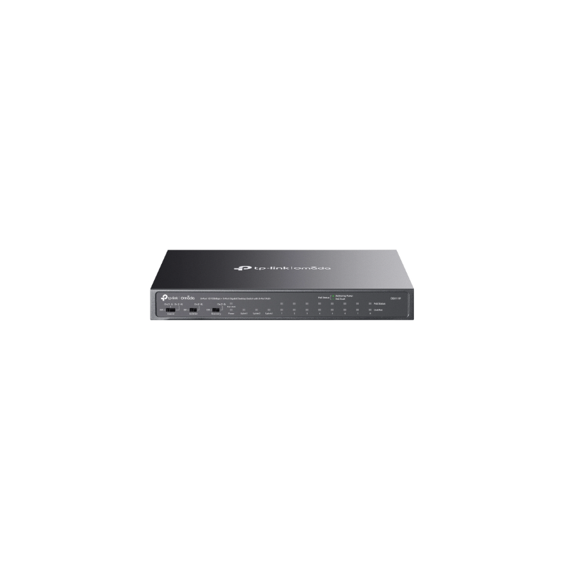 Omada 8-Port 10/100Mbps + 3-Port Gigabit Desktop Switch with 8-Port PoE+