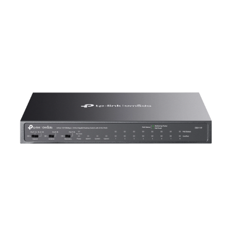 Omada 8-Port 10/100Mbps + 3-Port Gigabit Desktop Switch with 8-Port PoE+