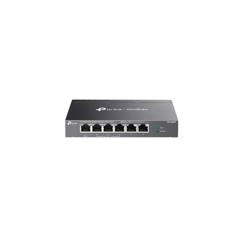 Omada 6-Port Gigabit Desktop Switch with 3-Port PoE+ and 1-Port PoE++