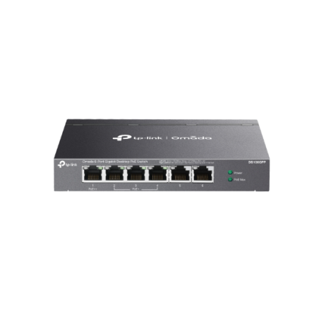 Omada 6-Port Gigabit Desktop Switch with 3-Port PoE+ and 1-Port PoE++