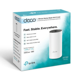 TP-LINK DECO M4 MESH WI-FI SYSTEM, AC1200, GbE(2), 1-PACK, 3YR