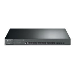 TP-Link JetStreamâ„¢ 16-Port 10GE SFP+ L2+ Managed Switch, 16Ã— 10G SFP+ Slots, RJ45/Micro-USB Console Port, 1U 19-inch Rack-mou