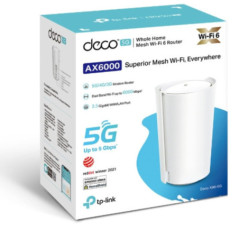 TP-LINK DECO X80-5G 1-PACK 5G WHOLE HOME WI-FI 6 SYSTEM, SUB-6 GHZ 5G, 1X 2.5GBE,1X GBE,3Y