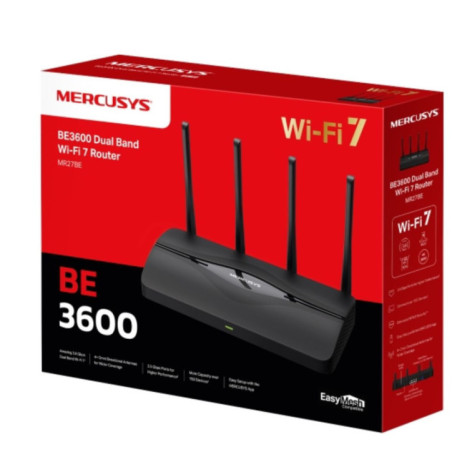 Mercusys MR27BE BE3600 Dual-Band Wi-Fi 7 Router,5-Year WTY