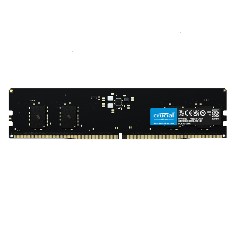CRUCIAL 8GB DDR5 DESKTOP MEMORY, PC5-44800, 5600MHz, UNRANKED, LIFE WTY
