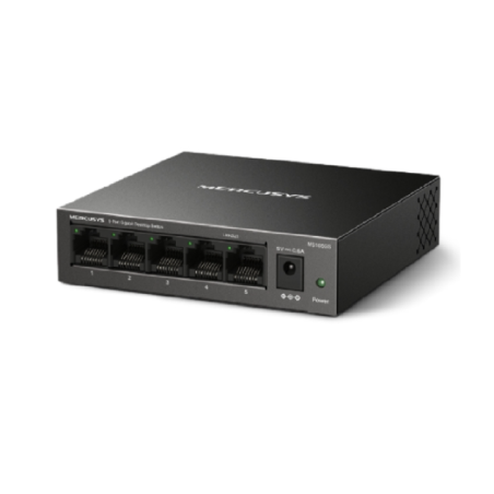 TP-LINK MERCUSYS 5-PORT GIGABIT DESKTOP SWITCH, GbE(5), STEEL HOUSING, 2YR