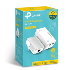 TP-LINK AV600 AC PASS THROUGH STARTER KIT WITH INTERGRATED POWER SOCKET, 3YR
