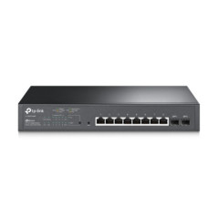 TP-LINK OMADA 10-PORT MANAGED GIGABIT SWITCH, POE+(8), SFP(2), RACKMONT, 5YR